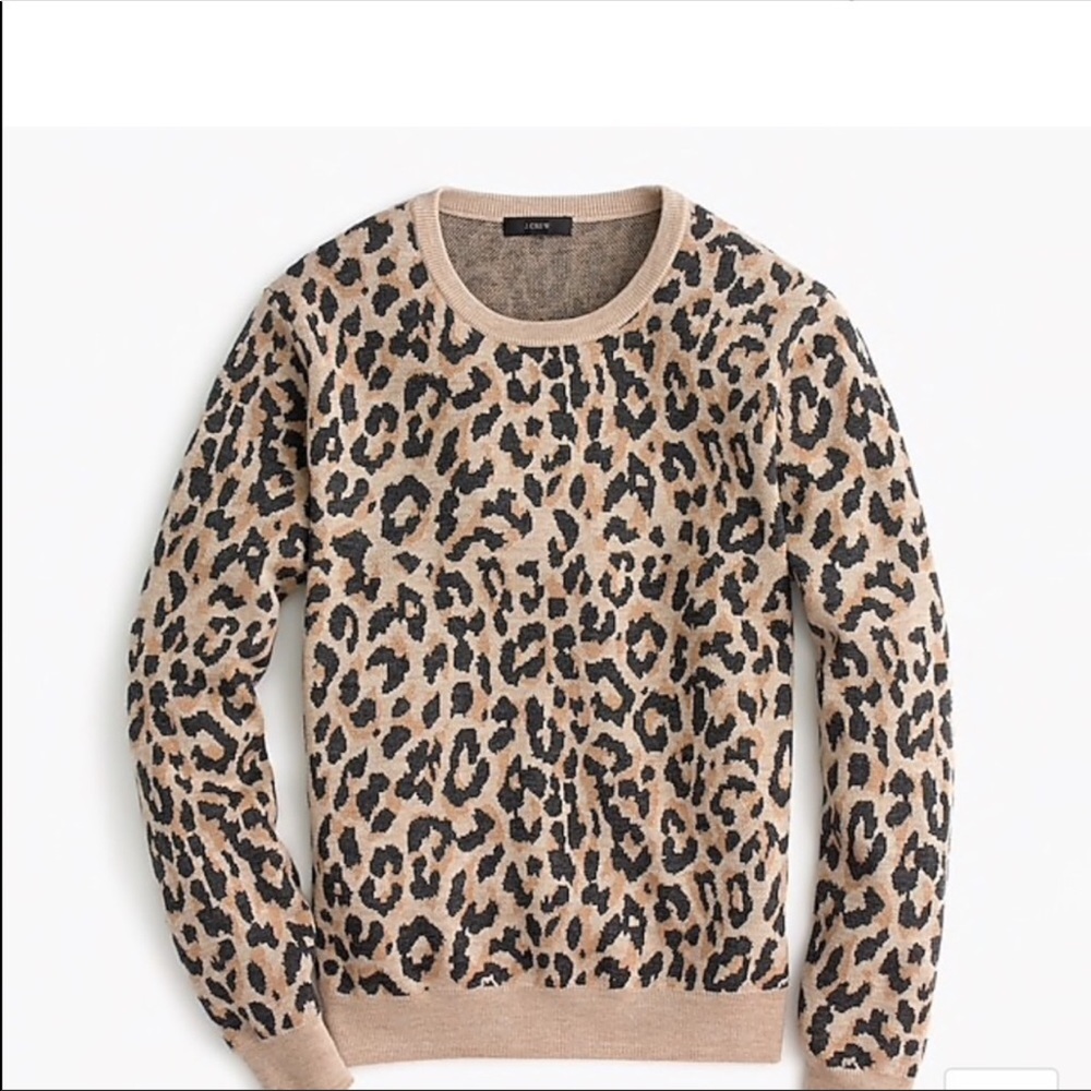 Jcrew leopard sweater